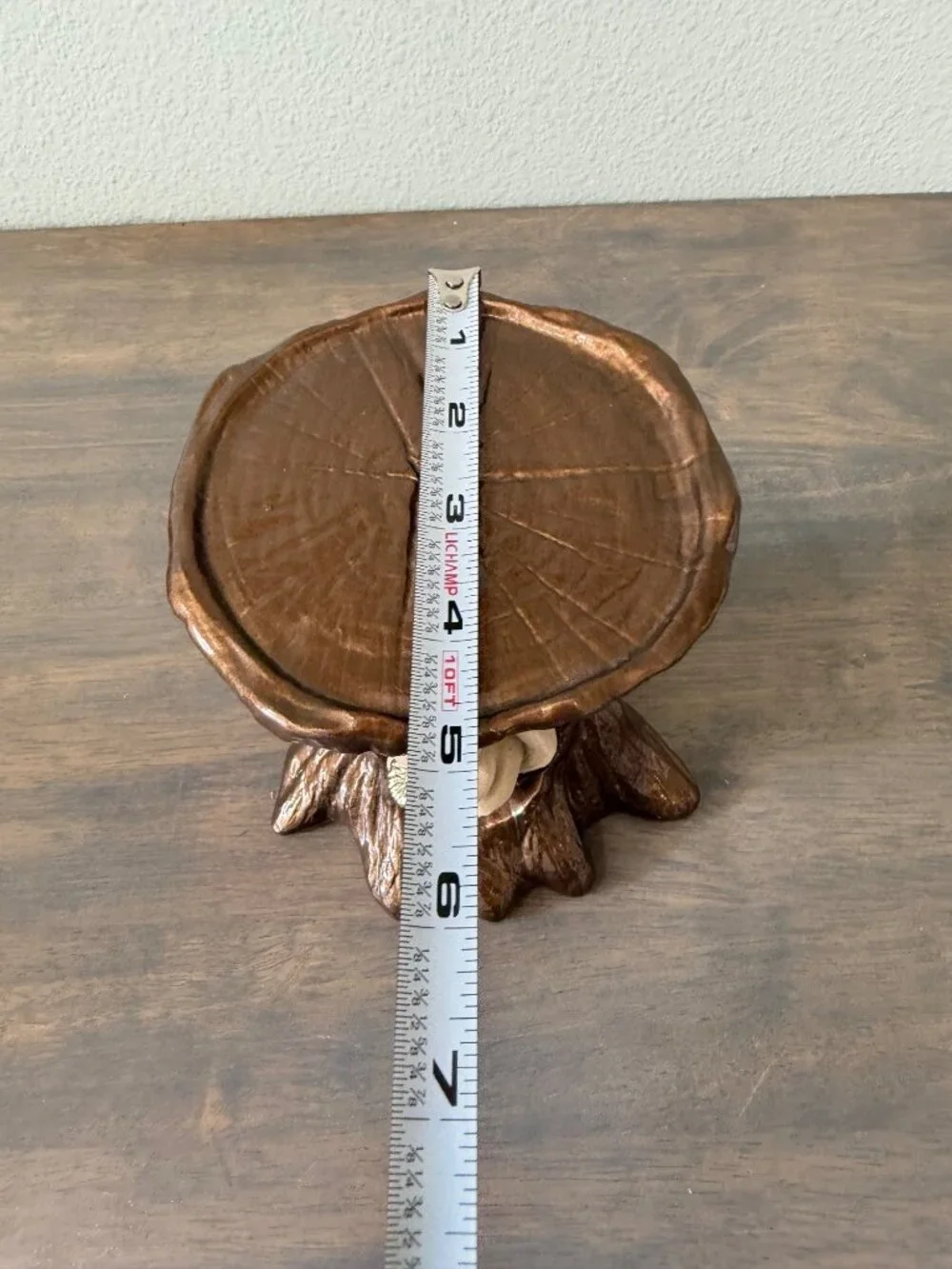 Bath and Body Works Flocked Squirrel in Tree 3 Wick Full Size Candle Holder